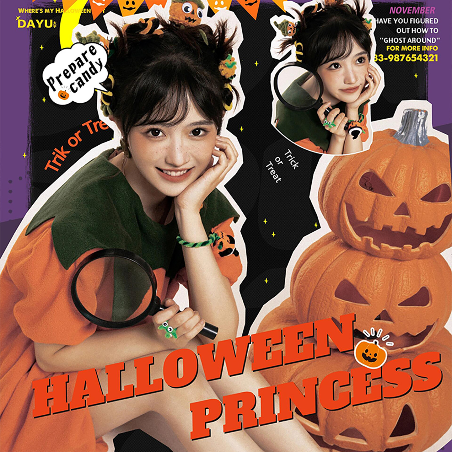 Pumpkin Halloween Costume Adult Cosplay Outfit Funny Dress Cute Creative Clothing New Women's Style