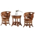 Wicker ghế ba mảnh bàn ban công và ghế năm mảnh phòng khách đồ nội thất giải trí bàn ghế ngoài trời vườn cà phê bàn ​​ghế kết hợp bàn ghế ăn ngoài trời Bàn ghế ngoài trời / sân