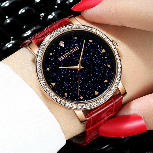 Водонепроницаемые швейцарские часы, модные трендовые женские часы для отдыха, 2020, в корейском стиле, простой и элегантный дизайн