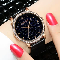 Золотое звездное небо, черный ремень, розовое золото