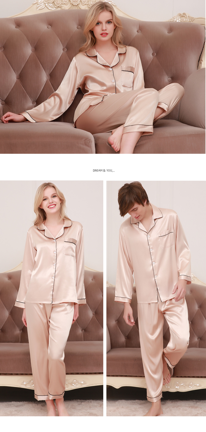 Pyjama mixte en Polyester Polyester  à manches longues - Ref 3004072 Image 18