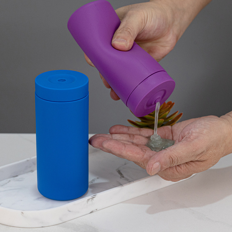 Detergent Liquid Soap Dispenser Silicone Refillable Bottle Kitchen Sink Soap Dispenser Hand Wash Shower Gel Empty Bottle Squeeze Bottle