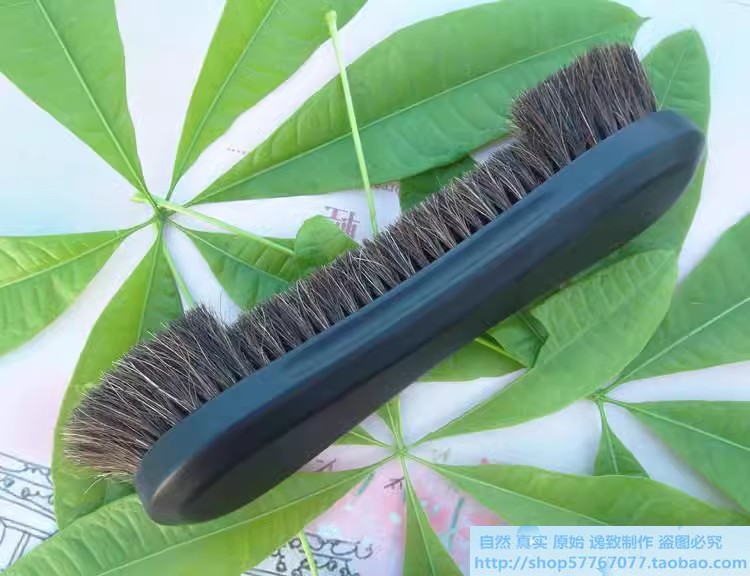 High-end imported wooden pure horsehair ball brushed billiard brush also for home dust removal sweeping bed brush convenient and practical-Taobao