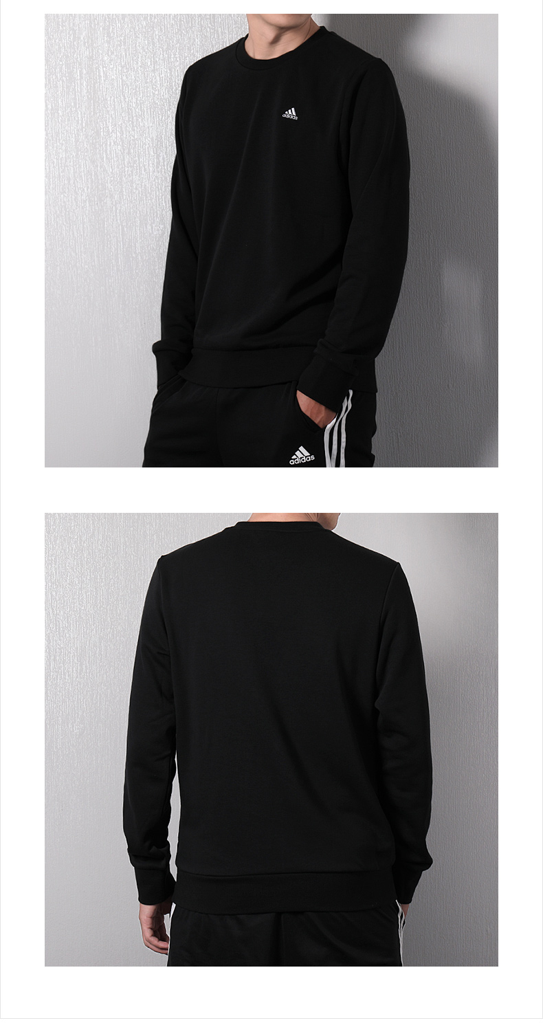 Adidas adidas nam 2018 mùa đông mới cộng với đồ thể thao nhung đào tạo quần áo bóng đá áo len áo nỉ adidas nam