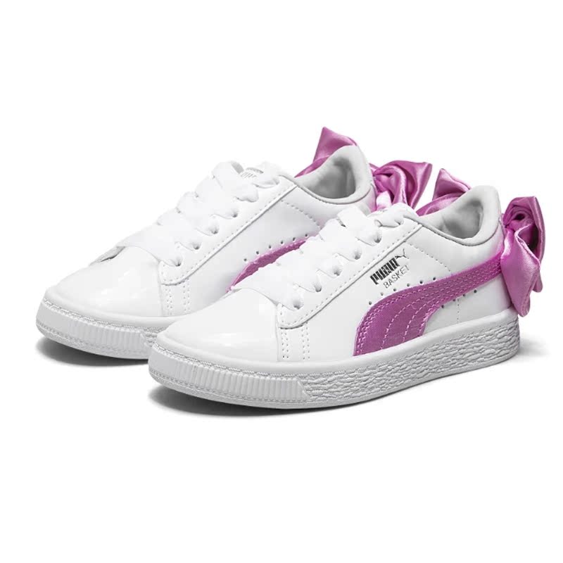 Giày trẻ em PUMA Hummer 2019 mùa thu mới giày thể thao nhỏ màu trắng giày thấp để giúp giày thoáng khí 367622 - Giày dép trẻ em / Giầy trẻ giày thể thao cho bé gái