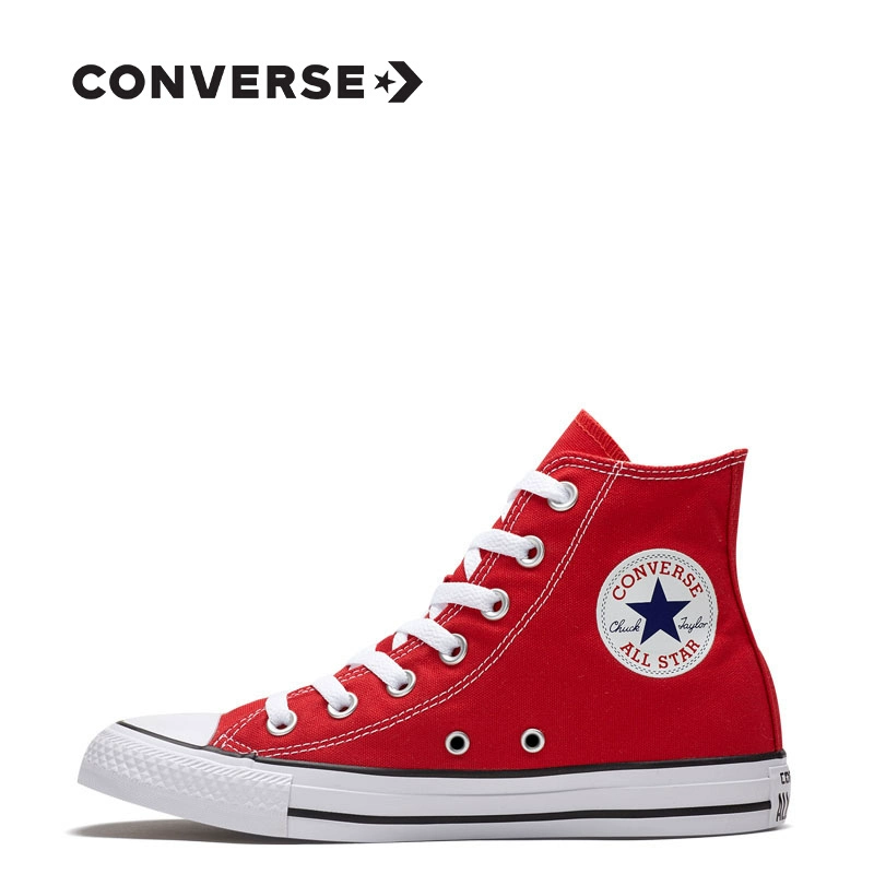 Giày converse Converse giày nữ chính thức hàng đầu năm mới Giày vải đỏ thường xanh 101013 - Plimsolls