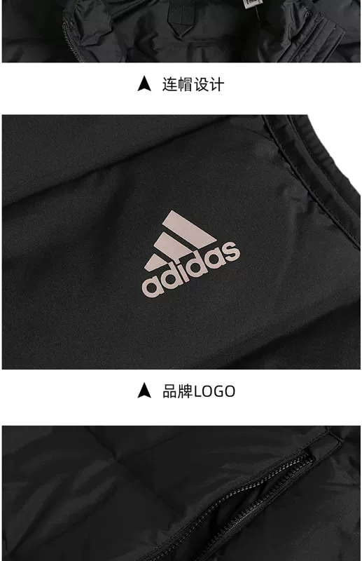 Trang web chính thức của Adidas Adidas cửa hàng hàng đầu xuống áo khoác nam 2020 mùa đông mới áo vest thể thao dày mới - Áo thể thao