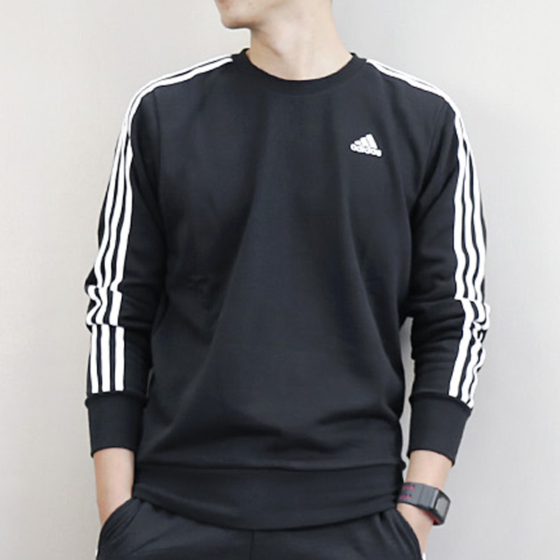 Adidas adidas nam 2018 mùa đông mới cộng với đồ thể thao nhung đào tạo quần áo bóng đá áo len áo nỉ adidas nam