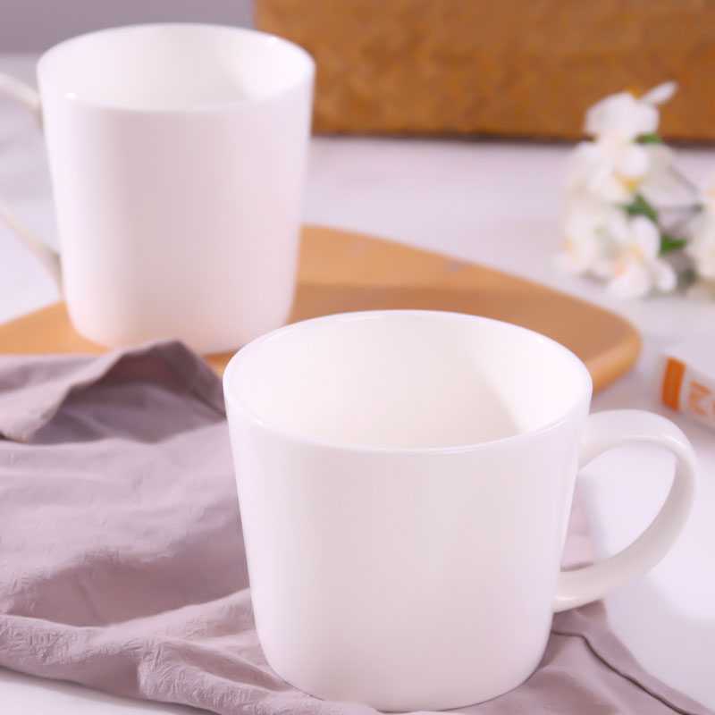 CPU creative move household milk tea Cup white mugs glass ceramic office coffee Cup milk Cup