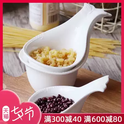 Japanese tableware Household baking bowl Ceramic baking bowl Breakfast bowl Oven baking bowl with handle Creative cereal bowl