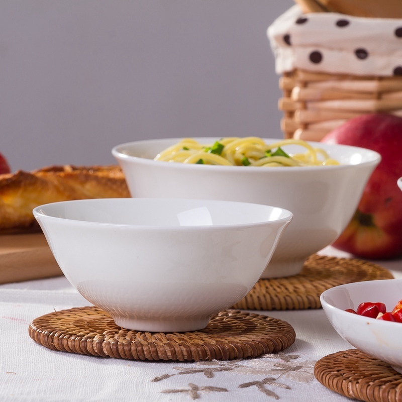 Pure white, jingdezhen ceramic household ipads porcelain beautiful mini bowl of rice bowls steamed chicken custard sauce bowl bowl