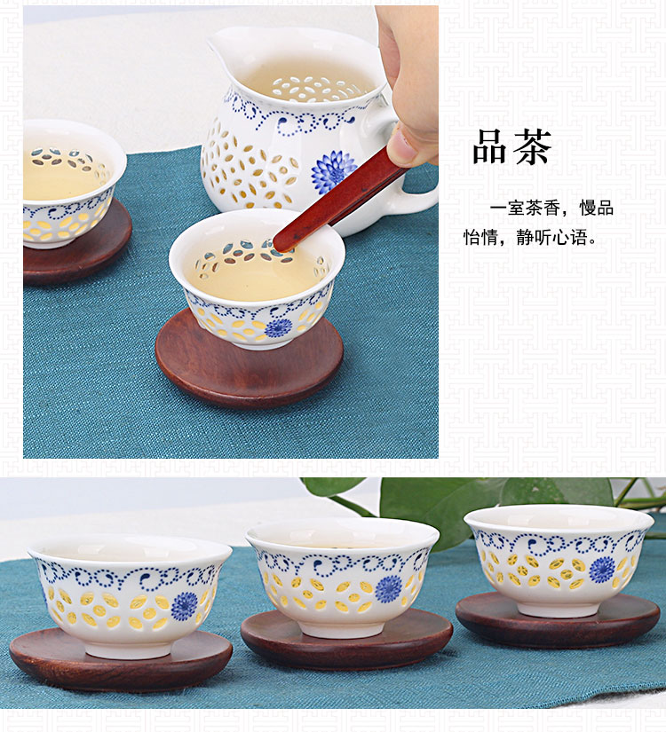 Leopard lam, creative household and exquisite ceramic kung fu tea set tea tray tureen teapot tea cup contracted with tea