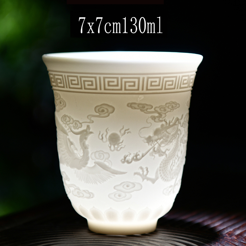 The early panther ceramic cups one kung fu master cup single little tea light household jingdezhen porcelain ipads porcelain sample tea cup