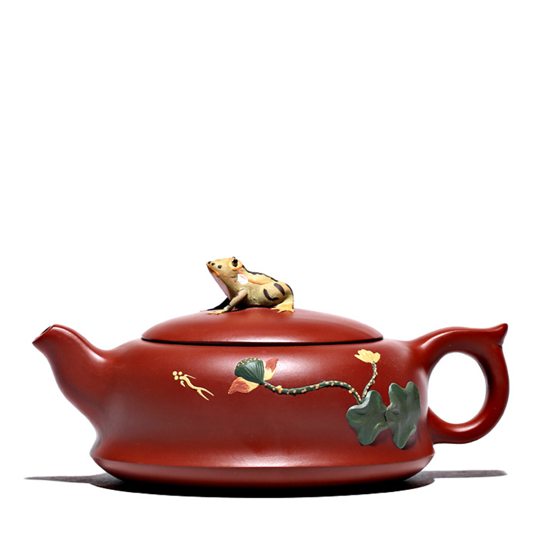 Leopard lam, yixing masters are it pure hand - made ball hole, xi shi tea pot size capacity of the single tea set