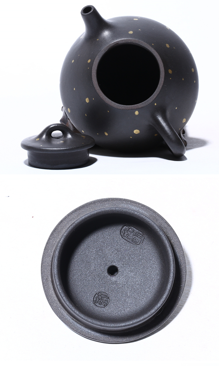 Leopard lam, yixing famous quality goods are it to pure manual kung fu tea set teapot best xi shi pot of the teapot