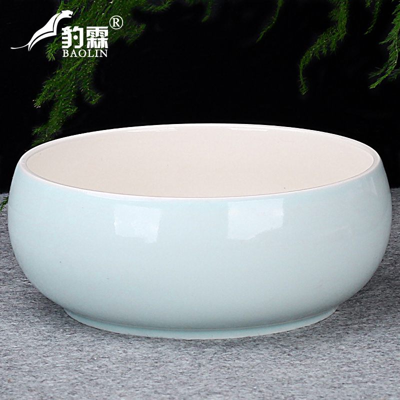 Kung fu tea tea to wash large writing brush washer water jar ceramics fittings tea taking with zero appliance household washing bowl flowerpot