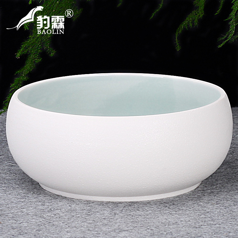 Kung fu tea tea to wash large writing brush washer water jar ceramics fittings tea taking with zero appliance household washing bowl flowerpot