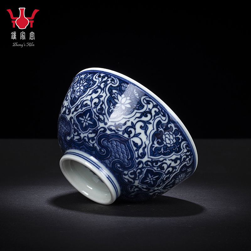 Clock home hand - made master cup single CPU jingdezhen porcelain up maintain branch lotus kunfu tea sample tea cup individual single CPU