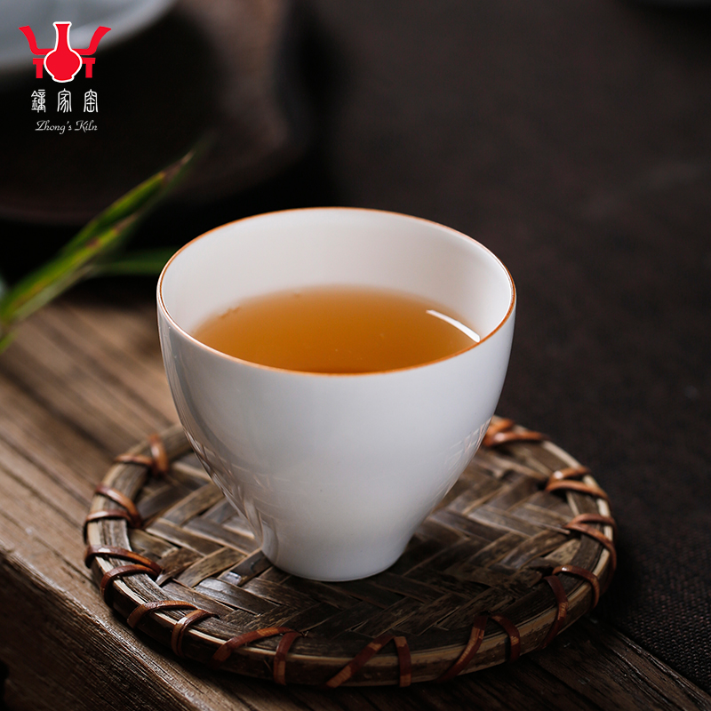 Clock home up jingdezhen thin body white porcelain cups single CPU master ceramic tea cup tea set personal cup private custom