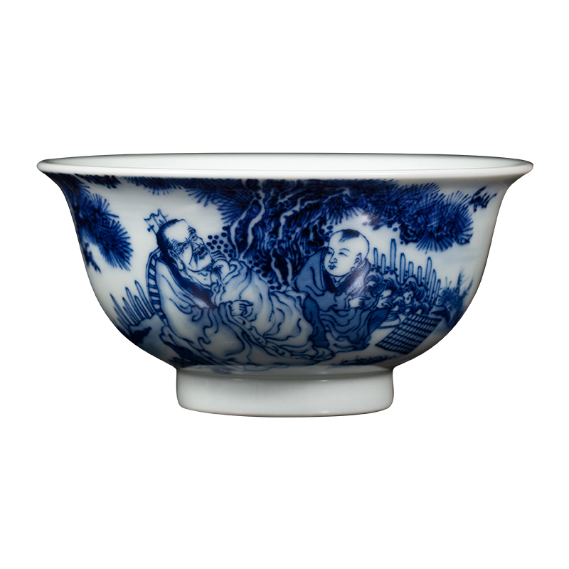 Clock at jingdezhen up maintain master cup pure hand draw archaize characters of ceramic kung fu tea master single CPU