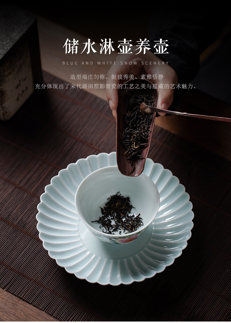 Clock home up pot bearing jingdezhen ceramics are it pot bearing dry fruit tray was kung fu tea tray tea tea table