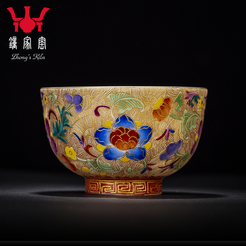 The Master clock home up with jingdezhen ceramic tea set small bowl tea cup personal custom hand - made kung fu tea cup