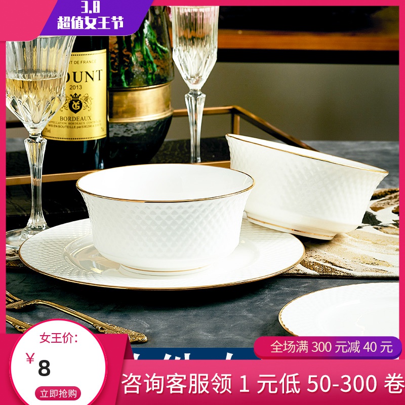 Up Phnom penh high - end dishes ipads China jingdezhen ceramics export simple dishes continental western tableware Korean desserts