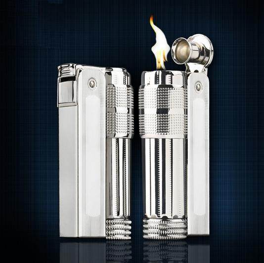 Austrian nostalgic lighter retro kerosene lighter flame asbestos core cotton lighter old grinding wheel lighter