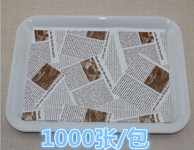 1,000 sheets of baked cake roll oil-proof pad pan baking pan hamburger bread oil-absorbing sandwich wrapping paper oil-proof pad paper