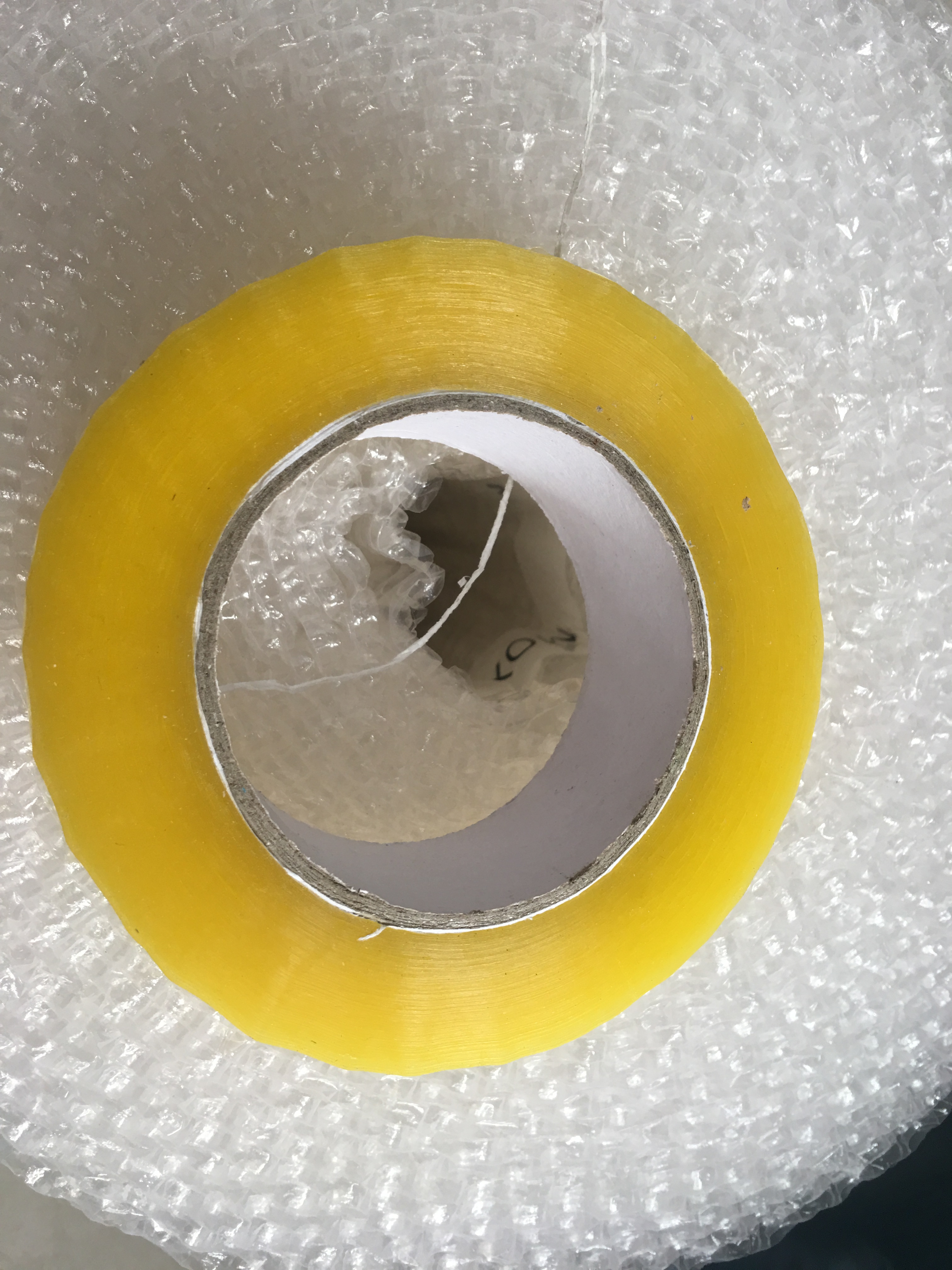 Transparent adhesive tape large roll 27MM thickness closure rubberized fabric Taobao delivery beating packaging sealing case adhesive tape paper whole box customization
