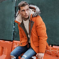 Abercrombie Fitch American AF на искренний мужской пайкер Паркер.