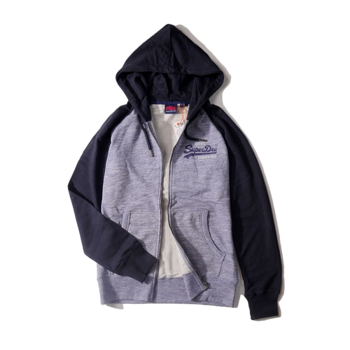 Superdry Демисезонная классическая приталенная толстовка с капюшоном, (в наличии на складе)
