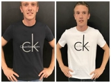 Calvin Klein Jeans American подлинный CK New Bo Siu Xia Xiu Мужская хлопчатобумажная тройка