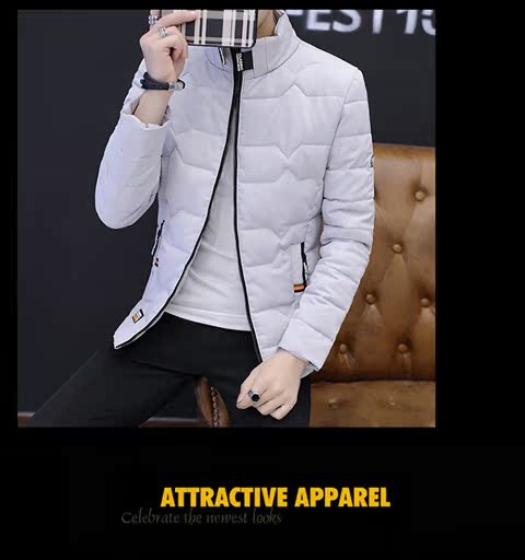 Áo khoác nam cotton mùa đông 2018 mới dành cho giới trẻ Hàn Quốc áo khoác bomber bóng chày