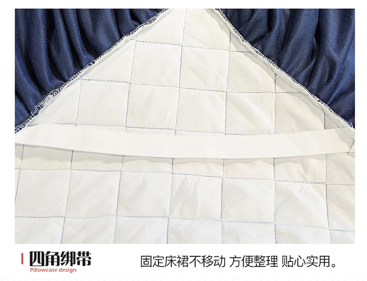 Phong cách châu Âu nhung ren váy ngủ ngắn sang trọng dày quilted ấm đơn mảnh trải giường 1,5 / 1,8m giường trampoline đặt - Váy Petti ga giường viền ren