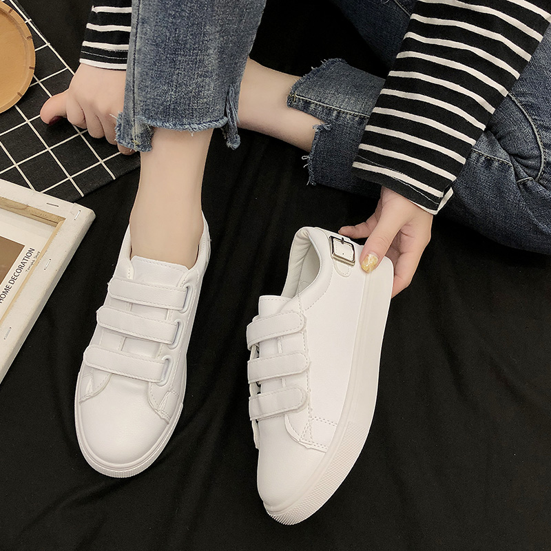 Small white shoes woman 2023 new leather face foreign air white shoes base shoes 100 hitch shoe Korean version trendy summer board shoes-Taobao