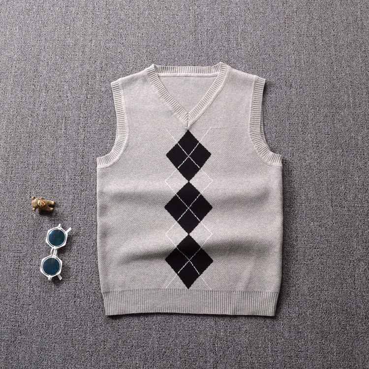 Harry Potter với áo len Gryffindor Lytline COS Hermione V-cổ không tay vest vest áo len trắng