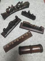 Changqing Pu Zhuang] Black Zi Mu pen resting brush holder solid wood pen mountain four treasure brush calligraphy supplies