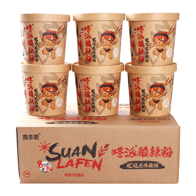 【11.8一箱】嗨吃家酸辣粉6桶装
