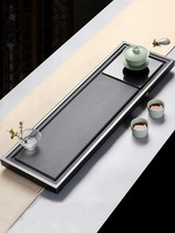 Japanese natural Wujin Stone tea tray household simple size modern stone tea table Tea Sea kung fu tea tray