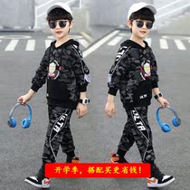  Boys sweater suit Western style trend domineering 6-year-old children 7 net red 8 camouflage 9 two-piece set 10 Ultraman clothes