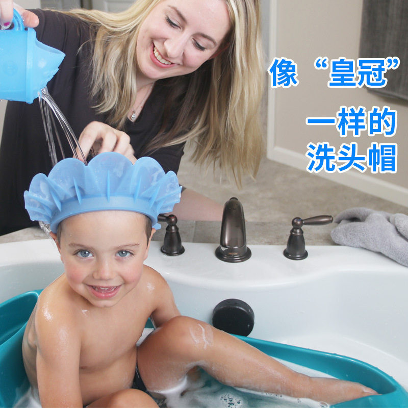 kair shampoo cap baby shammer child shampoo hat kid baby bath waterproof hat silicone protective ear