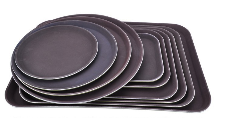 Round non-slip depository cups Tray Plastic Entrusted Tray Coffee Pan KTV Hotel Bar Wine Goblet