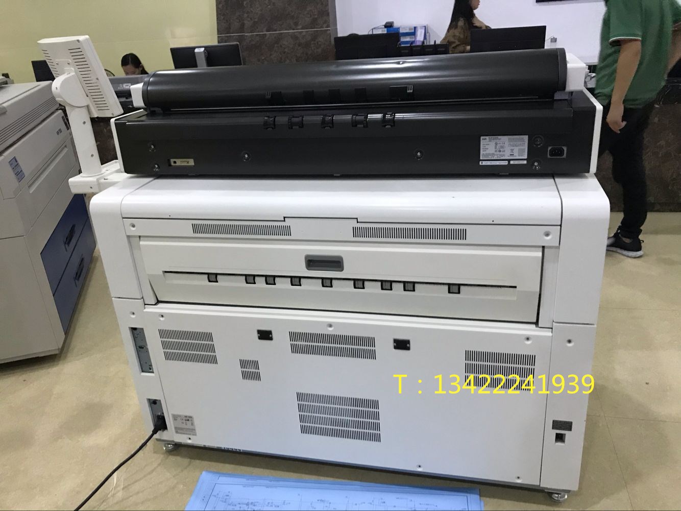 Laser blueprint Máy in PDF A0 màu quét hình ảnh lớn Chip mới KIP7970 máy sao chép kỹ thuật - Máy photocopy đa chức năng