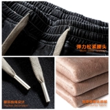 Зимние демисезонные джинсы, штаны для отдыха, увеличенная толщина