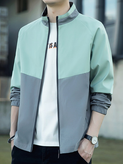 春秋款外套男士冲锋衣秋装风衣夹克秋天痞帅运动潮牌高级秋季男装