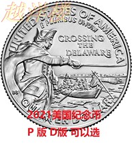 United States Coins Commemorative Coins 2021 General George Washington Crossing the Delaware River Quarter 24 26