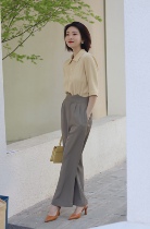 Pantypants fabric upgraded version Inlenty braces Pants Pituitary Comfort 100 lap JI Jane long pants