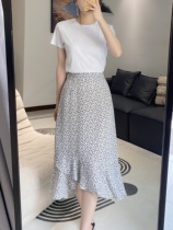 Summer Fields Garden Literature & Art Oak Gluten High Waist Crushed Flowers Hundreds Of Pleats Pleasanum Tail Halfskirt Special Price