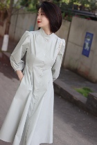 Derived from natural small crowdsourced fine combed cotton 70% sleeves with long section of dress